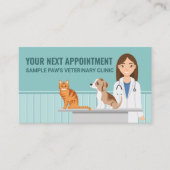 獣医クリニック獣医カスタム医 予約カード (正面)