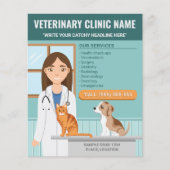 獣医クリニック獣医サービス動物病院 チラシ (正面)