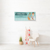 獣医クリニック獣医マンアニマル病院へようこそ 横断幕 (インサイチュ)