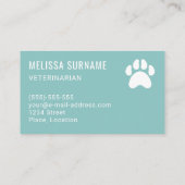 獣医クリニック獣医 名刺 (裏面)
