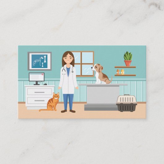 獣医クリニック獣医 名刺 (正面)