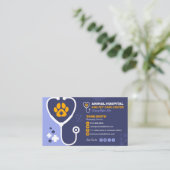 獣医クリニック、ペットケア、獣医 名刺 (スタンド正面)