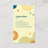 獣医クリニック，ペット座り，獣医，ペットショップ，ペット 名刺 (裏面)