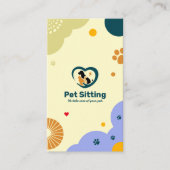 獣医クリニック，ペット座り，獣医，ペットショップ，ペット 名刺 (正面)