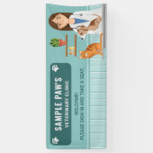 獣医クリニックPet Vet Animal Hospital Welcome 横断幕 (縦)