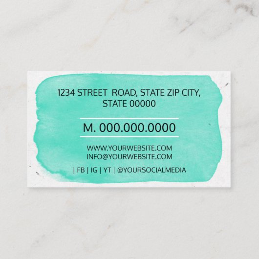 獣医クロス獣医紹介カード 名刺 (裏面)