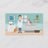 獣医サービス獣医とペット動物クリニック 名刺 (正面)