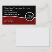 獣医サービス獣医テーマ 名刺 (正面/裏面)