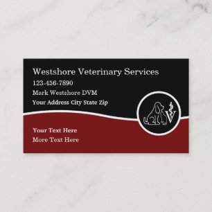 獣医サービス獣医テーマ 名刺