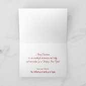 獣医シャム猫メリークリスマスカード シーズンカード (内部)