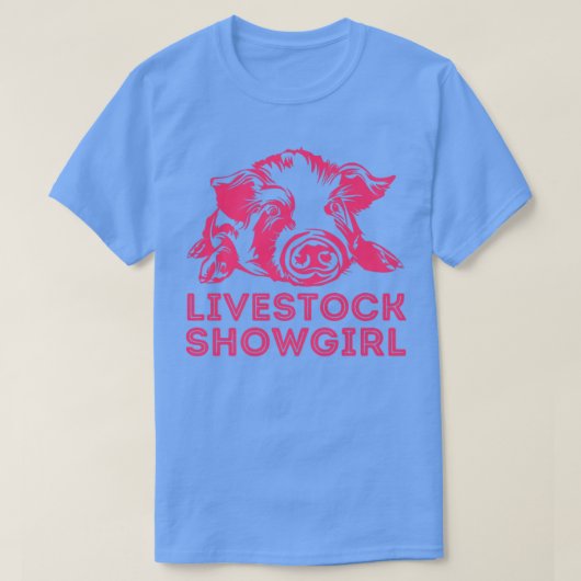 獣医ショールガール – フェアプレムで豚を見せる Tシャツ (デザイン正面)