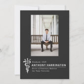 獣医シンボルフォト白黒 案内状 (正面)