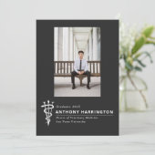 獣医シンボルフォト白黒 案内状 (スタンド正面)