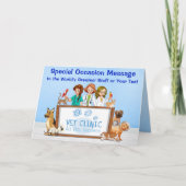 獣医スタッフへのホリデーシーズン感謝カード、あらゆる休日 カード (正面)