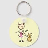 獣医スティックフィギュア キーホルダー (正面)