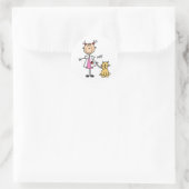 獣医スティックフィギュア ラウンドシール (バッグ)