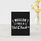 獣医チェックレトロユーモアおもしろいサルカスティ カード (黄色い花)