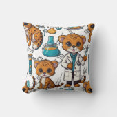 獣医チータインジェクションプリント クッション (正面)