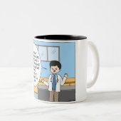 獣医ティックジョークマグ ツートーンマグカップ (正面右)