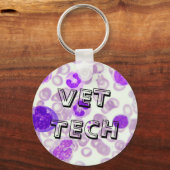 獣医テクス用血液塗抹キーチェーン キーホルダー (正面)