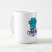 獣医テクニシャンの足跡 コーヒーマグカップ (正面左)