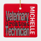 獣医テクニシャン並外カスタム セラミックオーナメント (裏面)