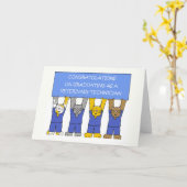 獣医テクニシャン卒業おめでとう カード (黄色い花)