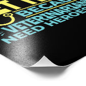 獣医テックヒーローズおもしろい引用文 フォトプリント            (角)