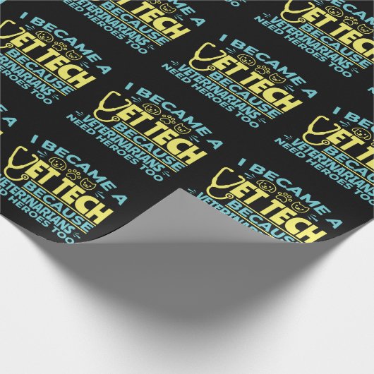 獣医テックヒーローズおもしろい引用文 ラッピングペーパー (角)