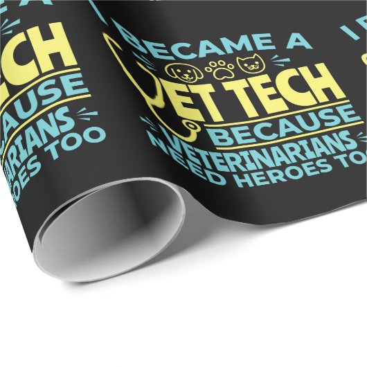 獣医テックヒーローズおもしろい引用文 ラッピングペーパー (ロールコーナー)