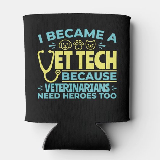 獣医テックヒーローズおもしろい引用文 缶クーラー (裏面)