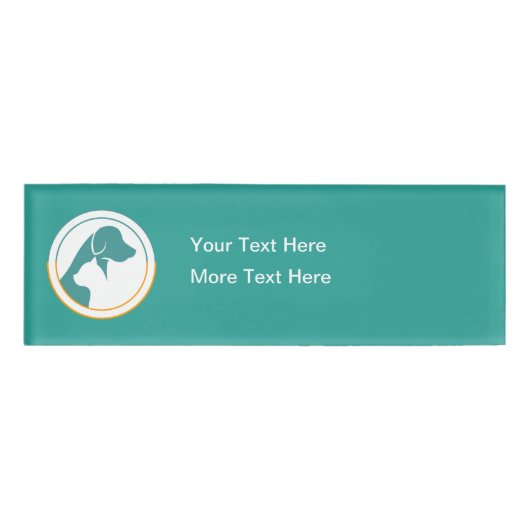 獣医テーマスタッフ名タグ 名札 (正面)