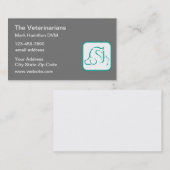 獣医テーマペットエンブレム名刺 名刺 (正面/裏面)
