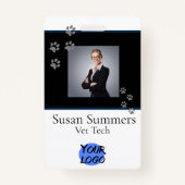 獣医トリマーペットドッグキャットビジネス バッジ (正面)