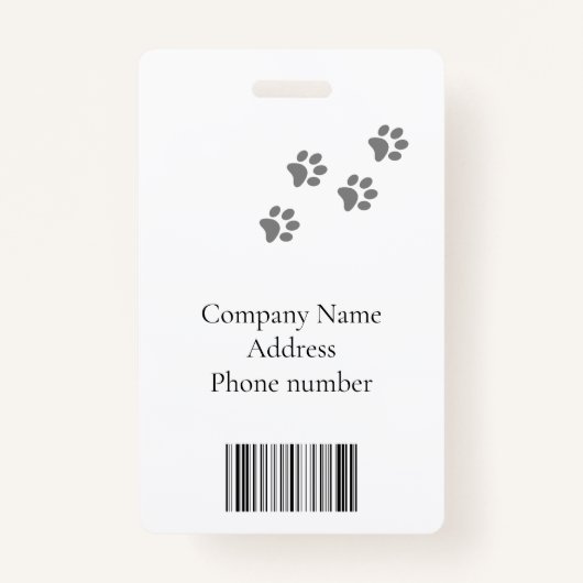 獣医トリマーペットドッグキャットビジネス バッジ (裏面)