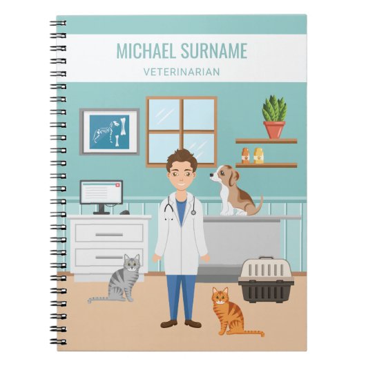 獣医ドクターブルー ノートブック (正面)