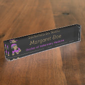 獣医パピー デスクネームプレート (側面)