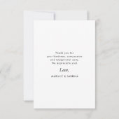 獣医パーソナライズされたペットケアペット写真 サンキューカード (裏面)