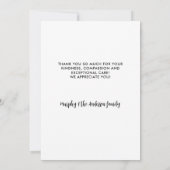 獣医パーソナライズされたペット犬写真獣医 サンキューカード (裏面)