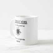 獣医パーソナライズされた用ベおもしろいッツギフト コーヒーマグカップ (正面左)