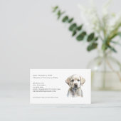 獣医ビジネスとアポイントメントのリマインダー 名刺 (スタンド正面)