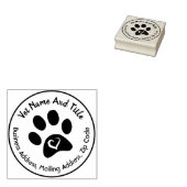 獣医ビジネスオフィス住所ラバースタンプ ラバースタンプ (押印)