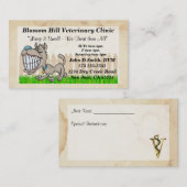 獣医ビジネスカード 名刺 (正面/裏面)