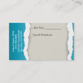 獣医ビジネスカード 名刺 (裏面)