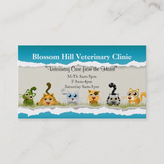 獣医ビジネスカード 名刺 (正面)