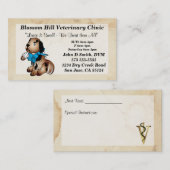 獣医ビジネスカード 名刺 (正面/裏面)