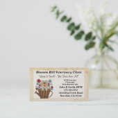 獣医ビジネスカード 名刺 (スタンド正面)