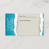 獣医ビジネスカード 名刺 (裏面)