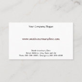 獣医ビジネスカード 名刺 (裏面)