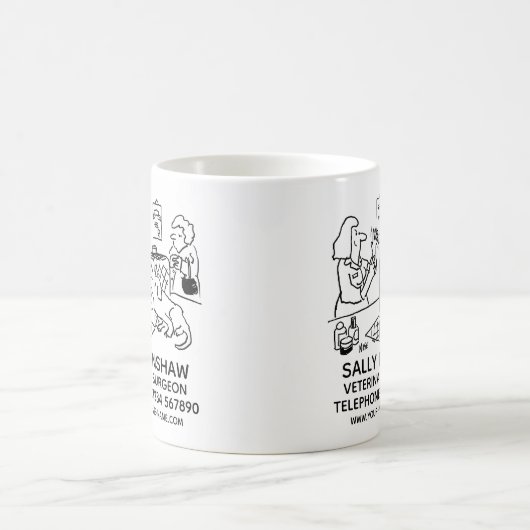 獣医ビジネスプロモーションコーヒーマグ コーヒーマグカップ (中央)